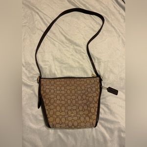 Coach Small Dufflette in Signature Jacquard 25697